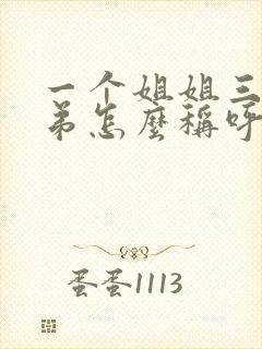 一个姐姐三个弟弟怎么称呼