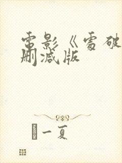 电影《处破》未删减版