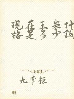 现在玉米什么价格是多少钱一斤