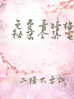 免费看暗格里的秘密全集电视剧
