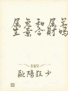 属兔和属羊的做生意合财吗
