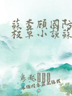 苏杳顾国防四大校草小说苏家有女