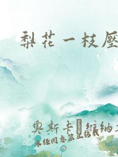 梨花一枝压海棠