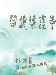 闪婚后霍先生马甲藏不住了