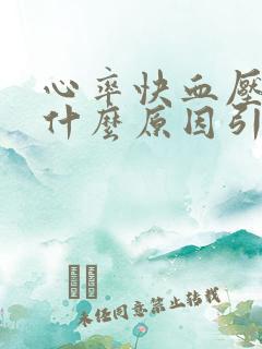 心率快血压高是什么原因引起的