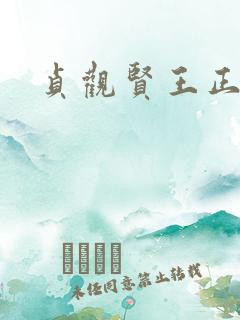 贞观贤王正版