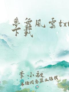 梦舞风云txt下载