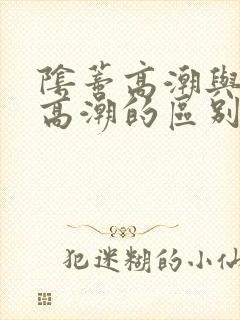 阴蒂高潮与阴道高潮的区别