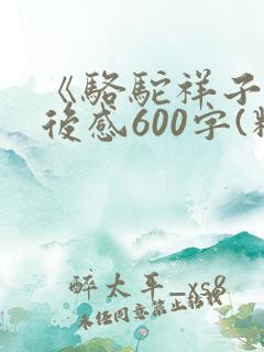 《骆驼祥子》读后感600字(精选11篇)