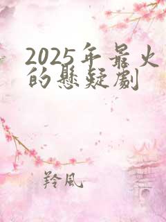 2025年最火的悬疑剧