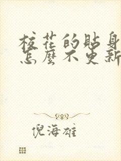 校花的贴身高手怎么不更新了