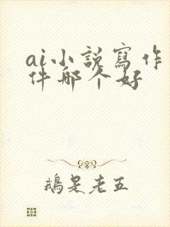 ai小说写作软件哪个好