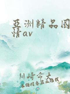 亚洲精品国产激情av