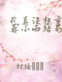 我真没想重生啊聂小雨结局