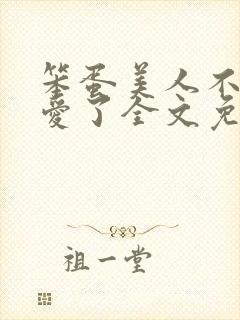 笨蛋美人不会再爱了全文免费阅读
