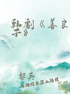 韩剧《善良的妻子》