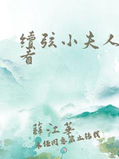 续弦小夫人哪里看