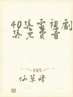 40集电视剧全集免费看
