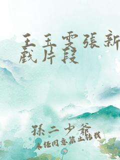 王玉雯张新成吻戏片段