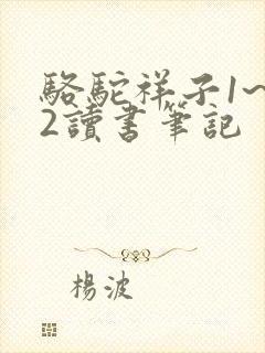 骆驼祥子1~12读书笔记