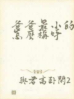 爸爸最小的弟弟怎么称呼