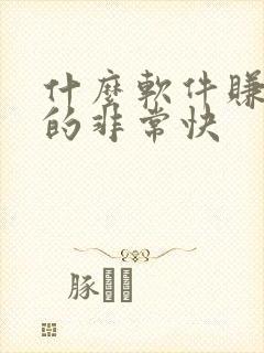 什么软件赚钱赚的非常快 什么软件赚钱赚的非常快