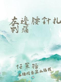左边腰针扎一样刺痛