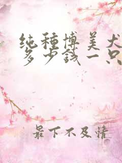 纯种博美犬报价多少钱一只