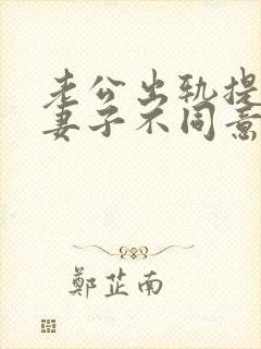 老公出轨提离婚妻子不同意