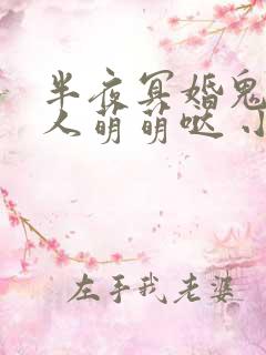 半夜冥婚鬼夫大人萌萌哒 小说