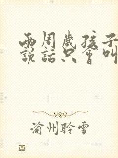 两周岁孩子不会说话只会叫爸爸妈妈