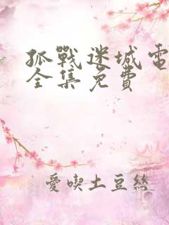 孤战迷城电视剧全集免费
