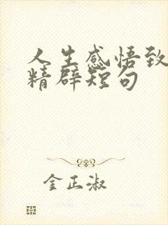人生感悟致自己精辟短句