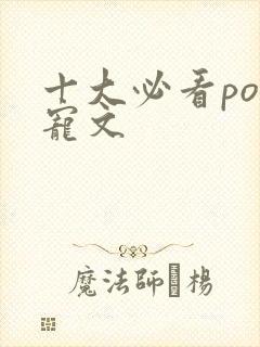 十大必看po甜宠文