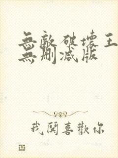 无敌破坏王高清无删减版