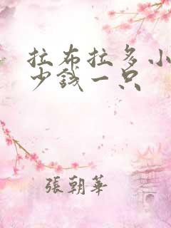 拉布拉多小狗多少钱一只