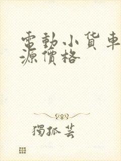 电动小货车新能源价格