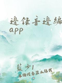 边录音边编辑的app 边录音边编辑的app