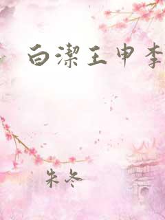 白洁王申李明