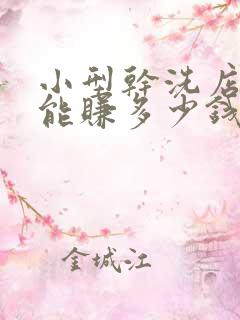小型干洗店一年能赚多少钱