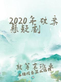 2020年破案悬疑剧