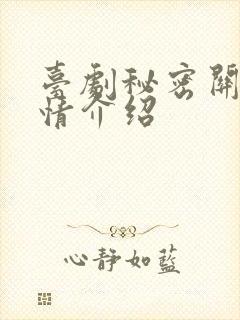 台剧秘密关系剧情介绍
