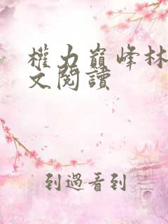 权力巅峰林毅全文阅读