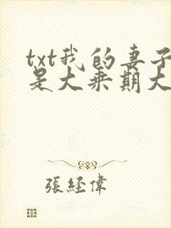 txt我的妻子是大乘期大佬下载 txt我的妻子是大乘期大佬下载