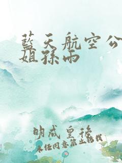 蓝天航空公司空姐孙雨