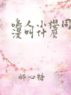 鸣人小樱同人动漫叫什么