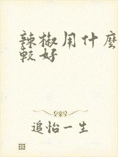 辣椒用什么肥比较好