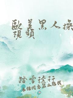 欧美黑人操白女视频