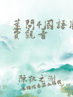 叶问4国语版免费观看