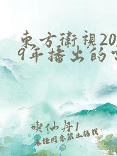 东方卫视2009年播出的电视剧